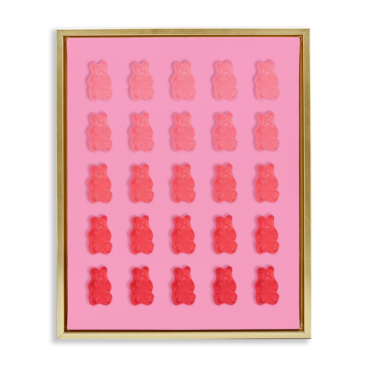Stupell Industries Pink & Red Bear Gradient Floating Frame, design by LISH Creative